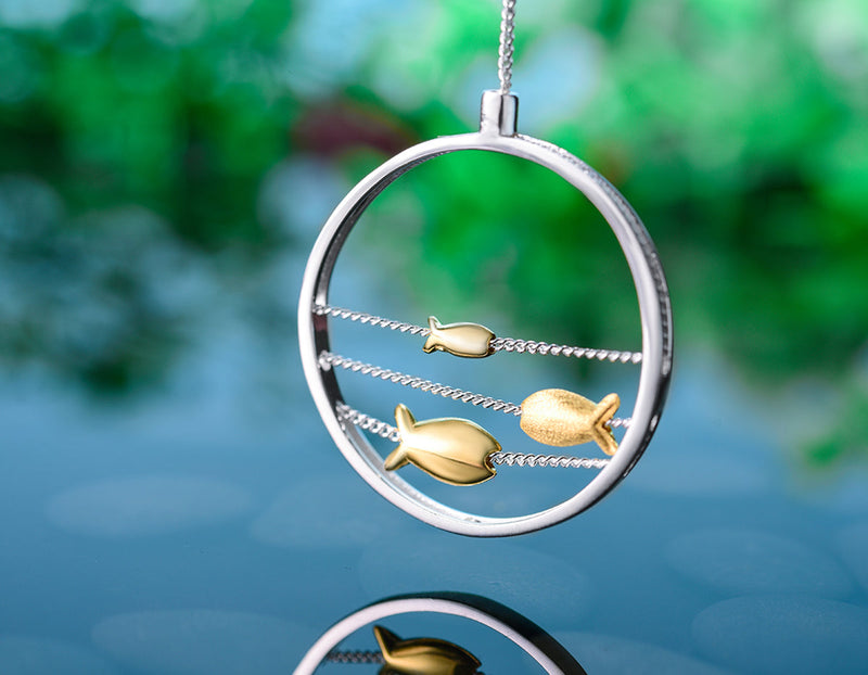 Swimming Fishes Pendant