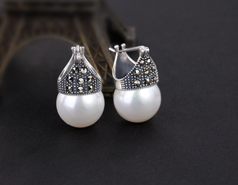 Studded Pearl Earring