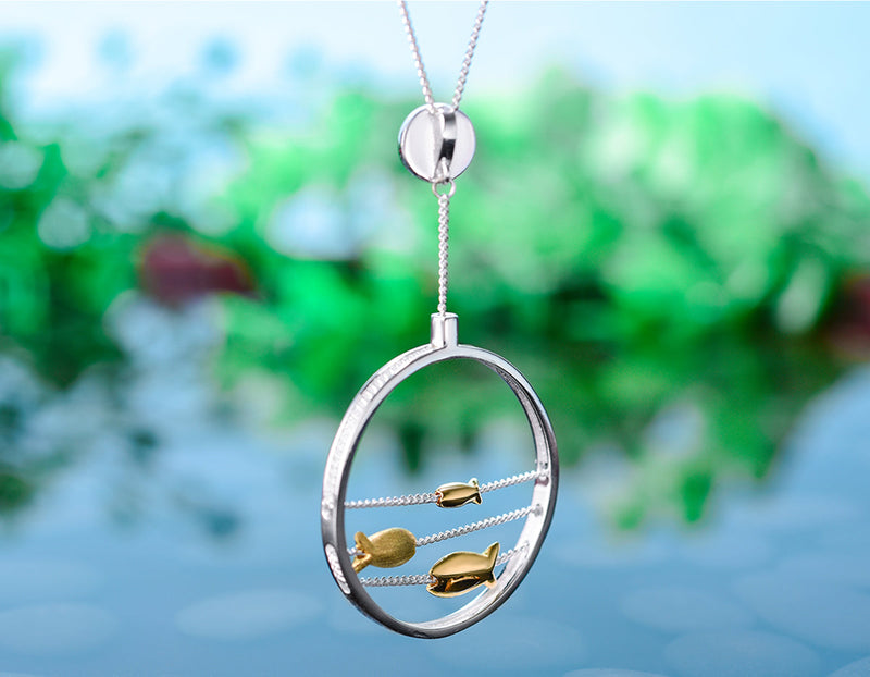 Swimming Fishes Pendant