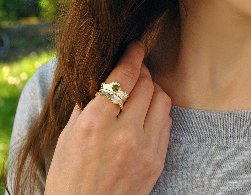 Peony Leaf Ring