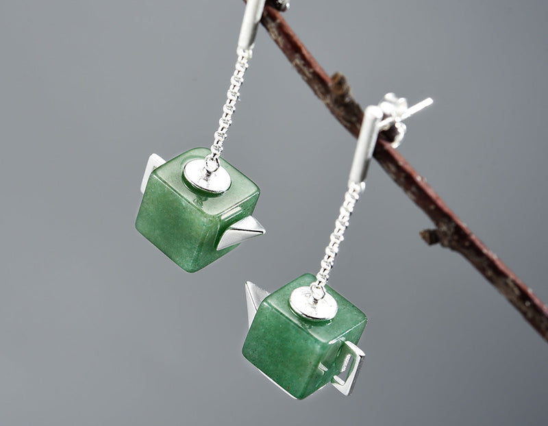 Square Teapot Earring