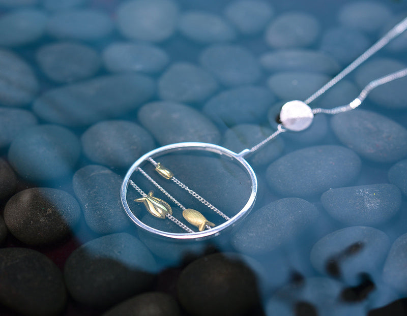 Swimming Fishes Pendant