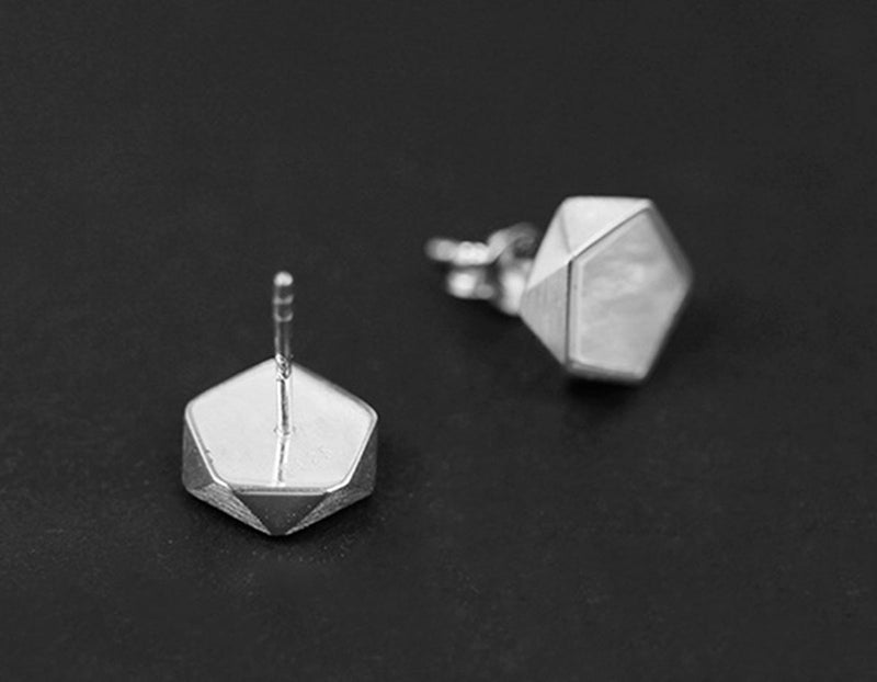 Pentagon Geometric Earring