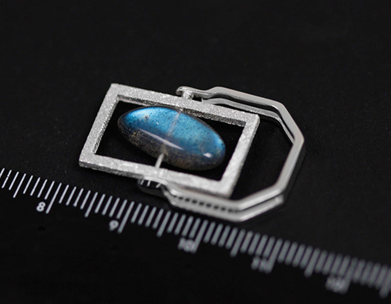 Rotatable Labradorite Ring