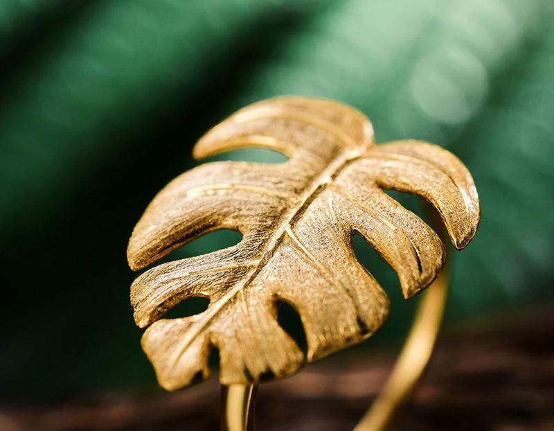 Monstera Leaf Ring