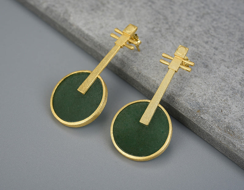 Oriental Lute Earring