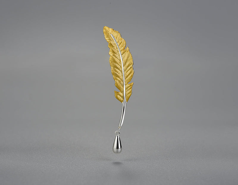 Vintage Feather Brooch