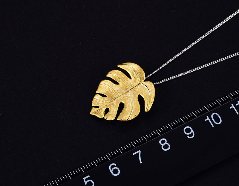 Monstera Leaf Pendant