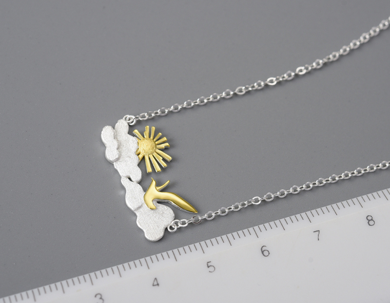 Sunrise Moment Bird Necklace