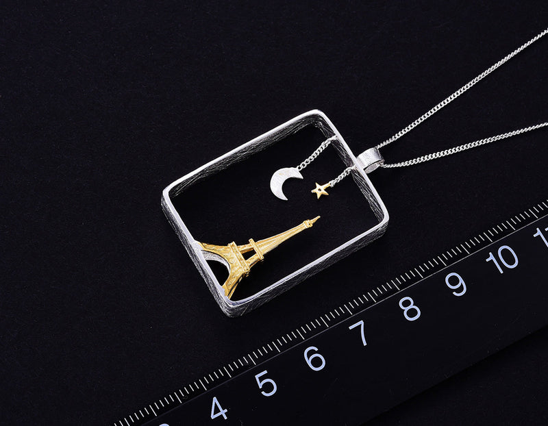 Night at the Eiffel Tower Pendant