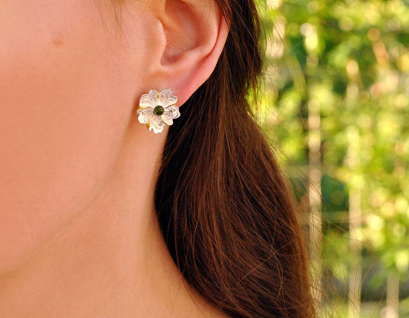 Peony Flower Earring