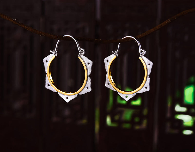 Lotus Flower Minimalist Earring