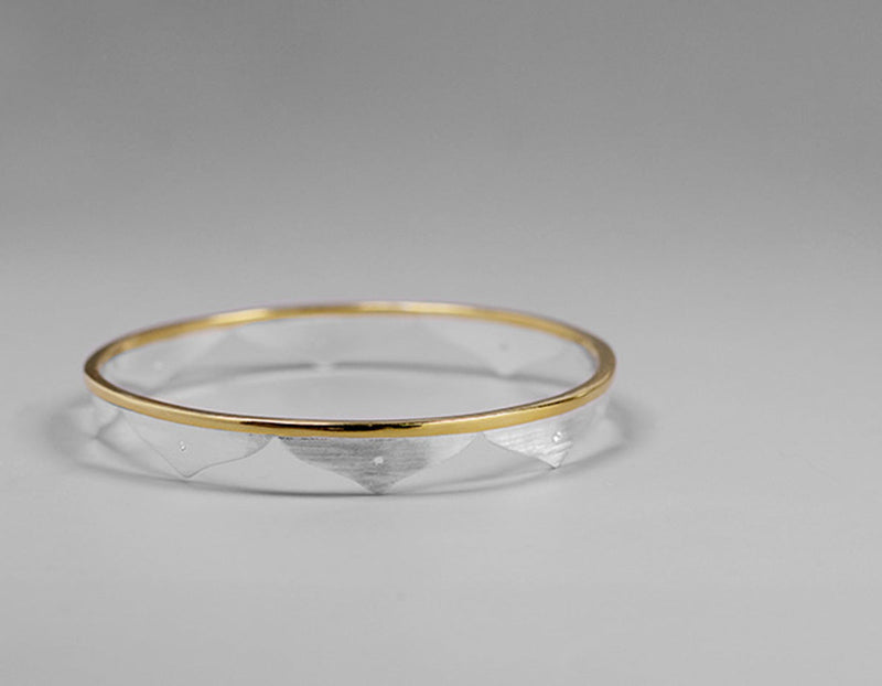 Lotus Flower Minimalist Bangle