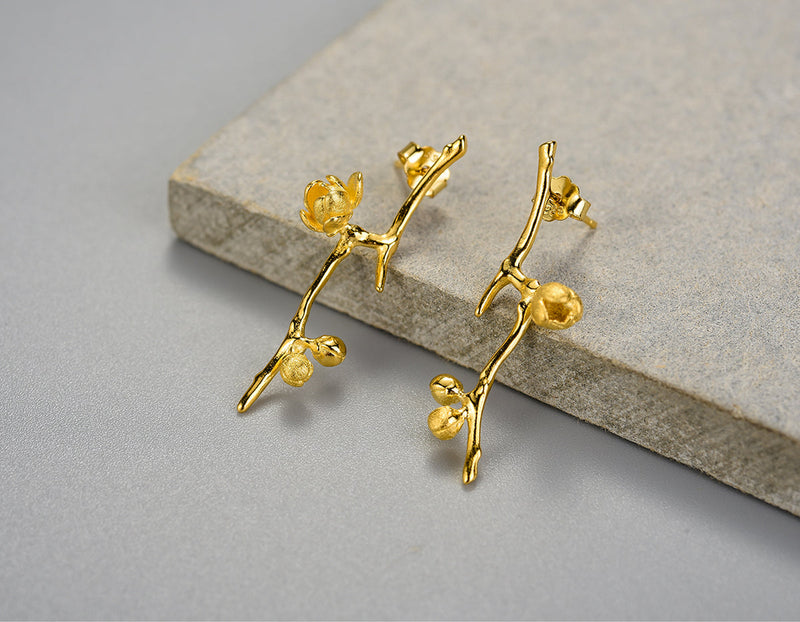 Plum Blossom Stud Earring II