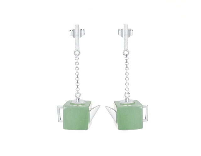 Square Teapot Earring