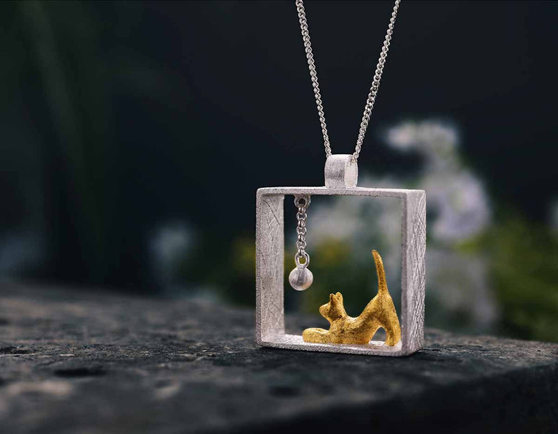 Playful Cat Pendant