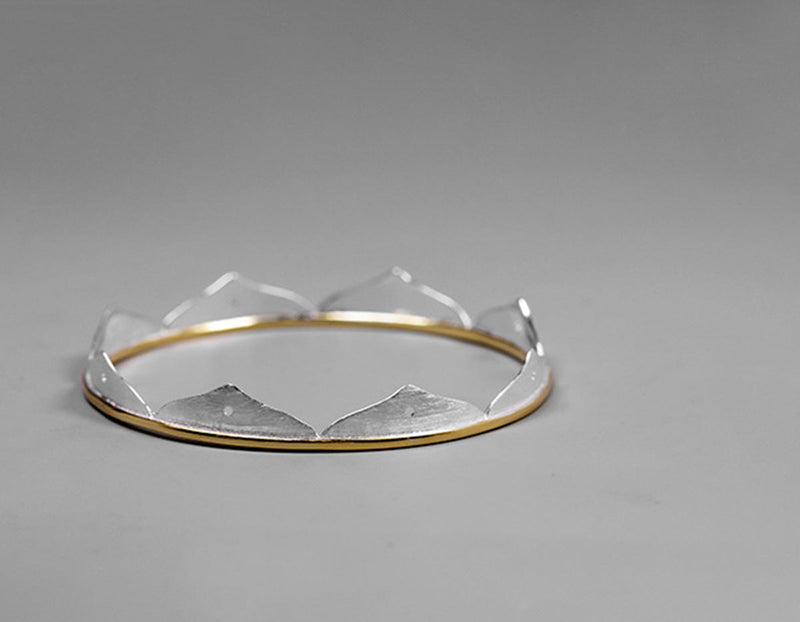 Lotus Flower Minimalist Bangle