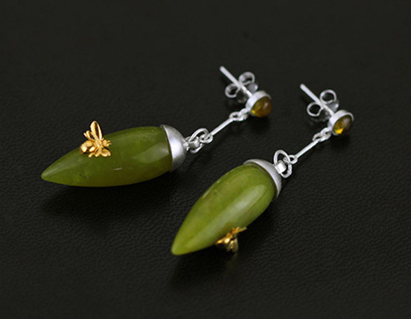 Serpentine Bee Earring