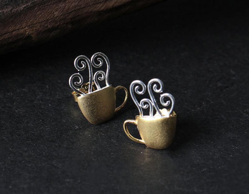 Morning Coffee Cup Earring