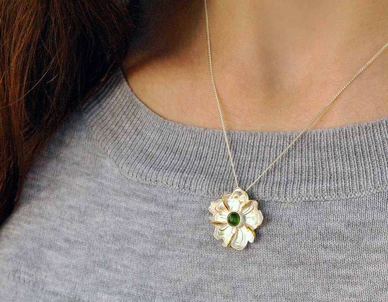 Peony Flower Pendant