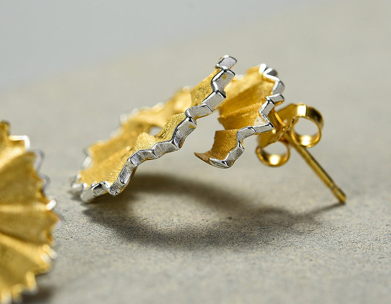 Pencil Shavings Stud Earring