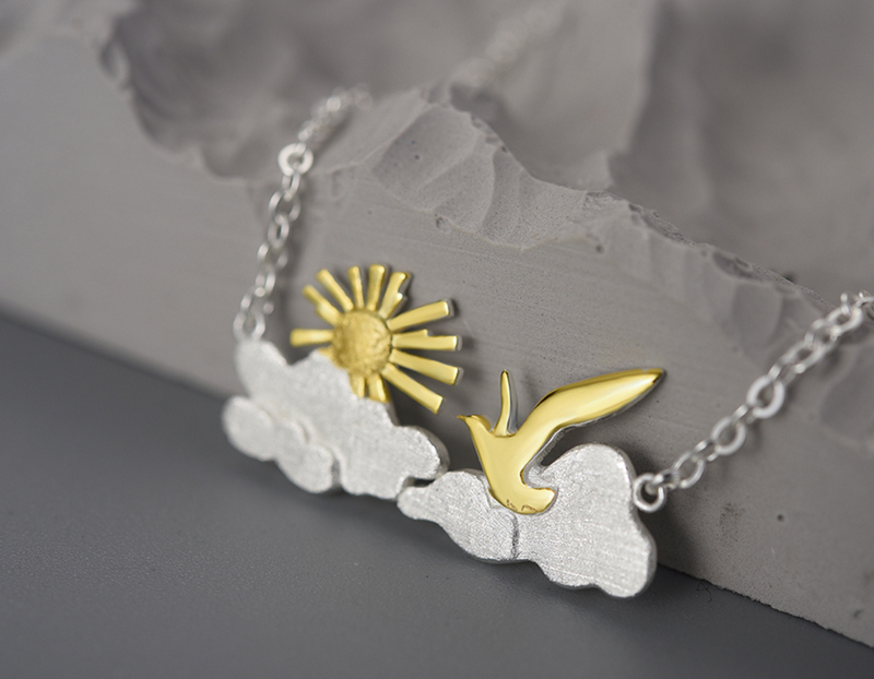 Sunrise Moment Bird Necklace