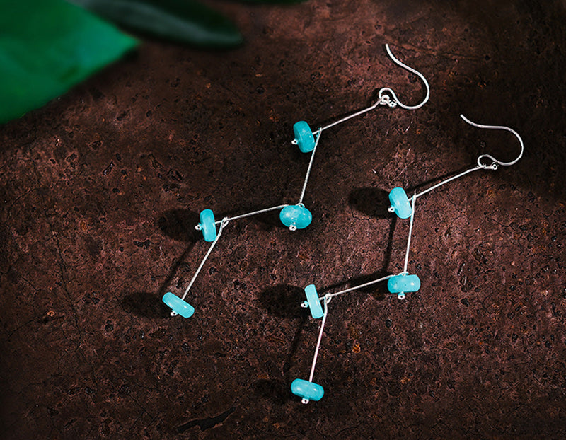 Swaying Amazonite Earring