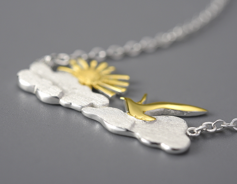 Sunrise Moment Bird Necklace