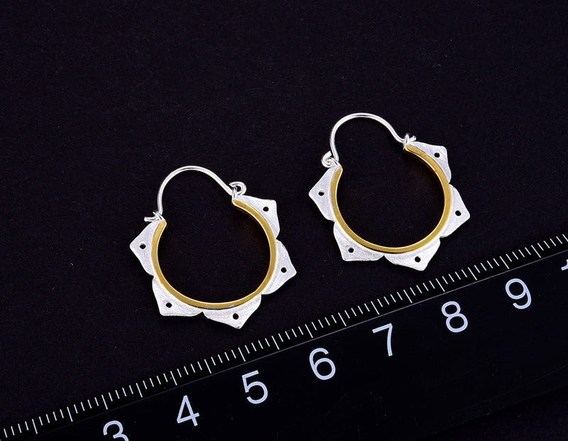 Lotus Flower Minimalist Earring