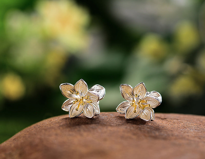 Lotus Whispers Stud Earrings