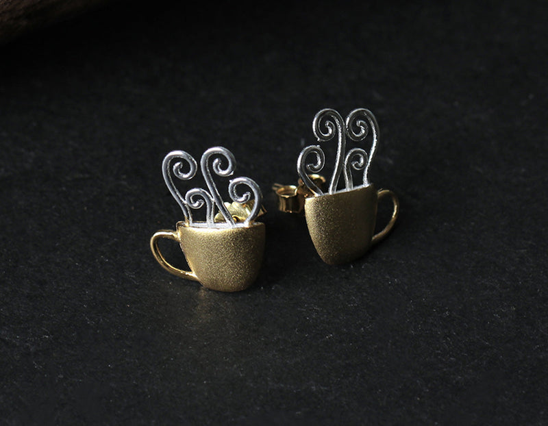 Morning Coffee Cup Earring