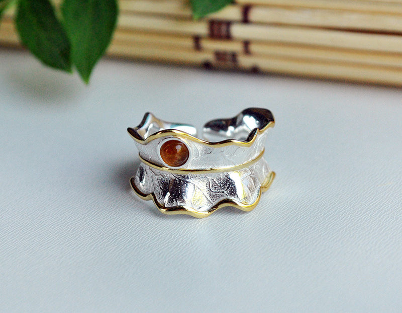 Peony Leaf Ring