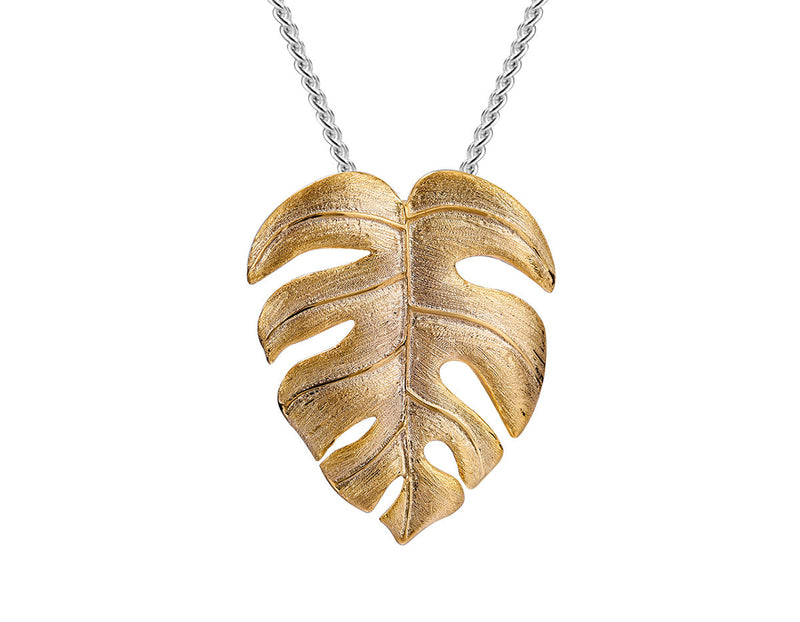 Monstera Leaf Pendant