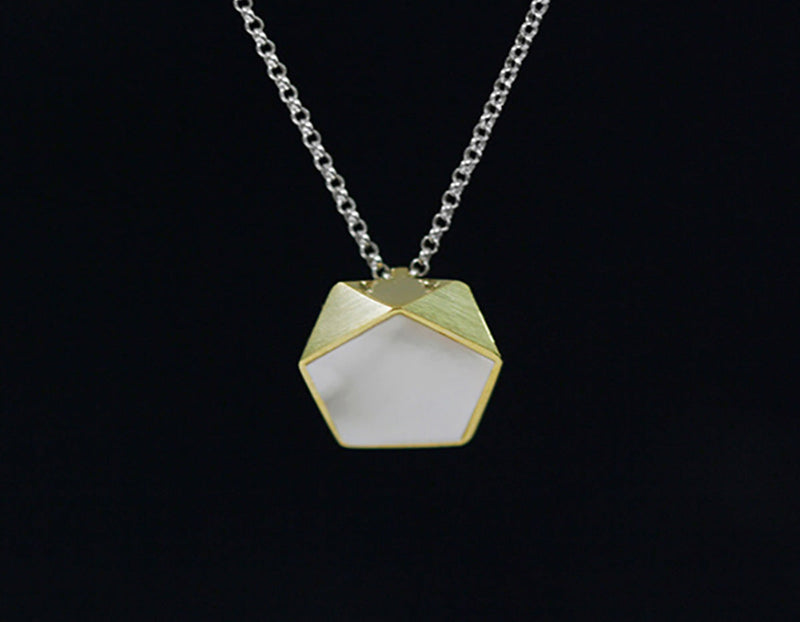 Pentagon Geometric Pendant