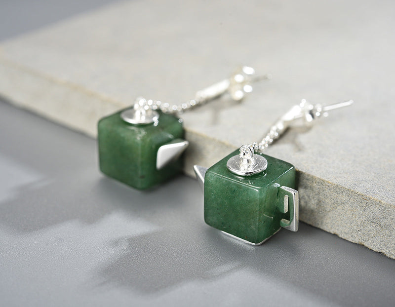 Square Teapot Earring