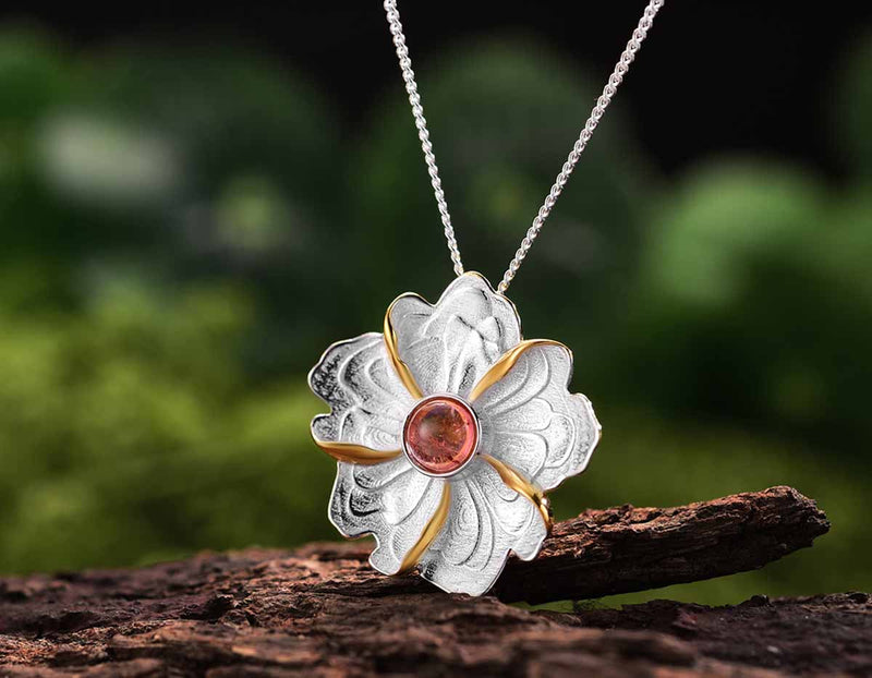 Peony Flower Pendant