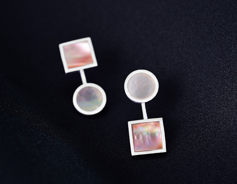 The Art of Circle and Square Earring