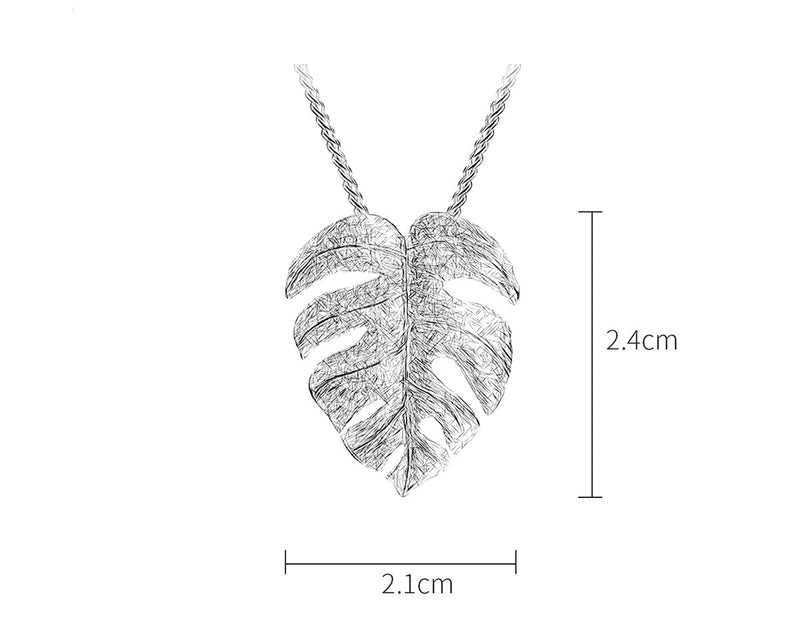 Monstera Leaf Pendant