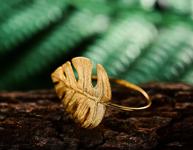 Monstera Leaf Ring