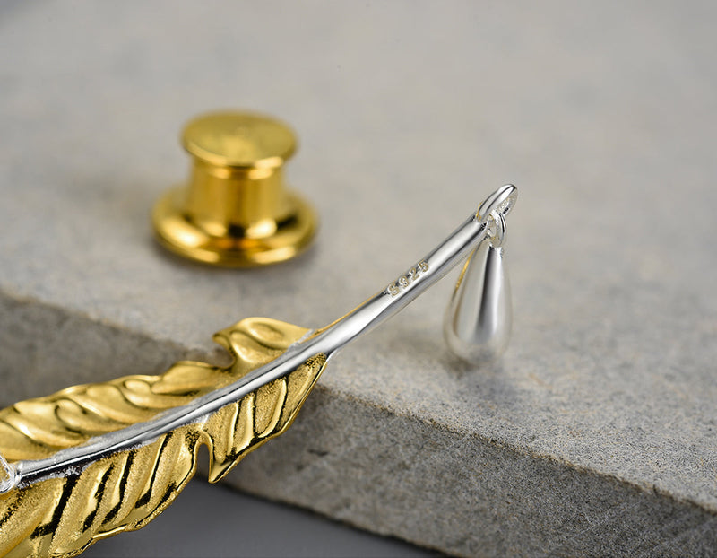 Vintage Feather Brooch