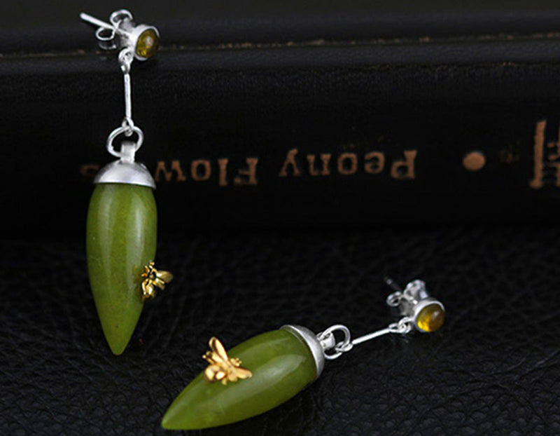 Serpentine Bee Earring