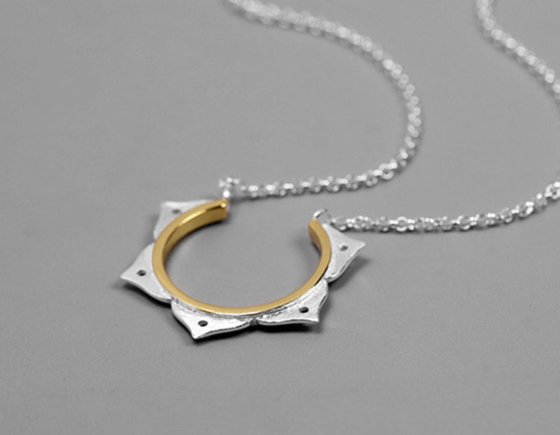 Lotus Flower Minimalist Necklace