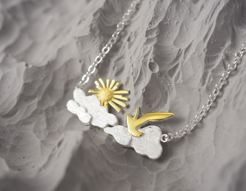 Sunrise Moment Bird Necklace