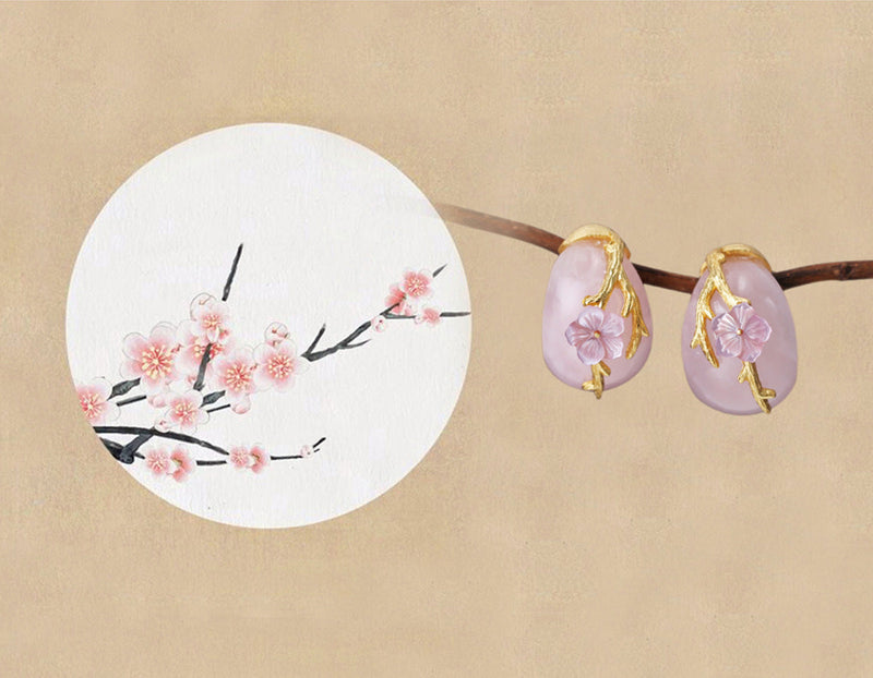 Plum Blossom Earring II