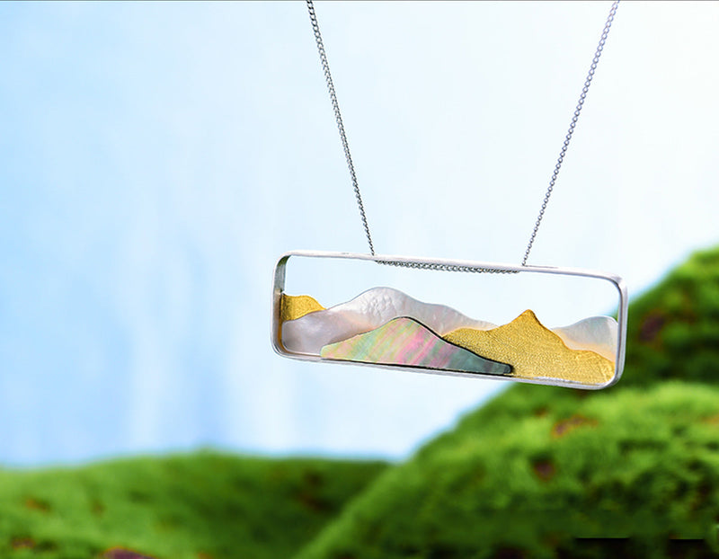 Sparkly Mountain Pendant