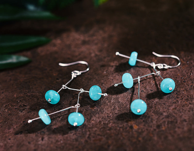 Swaying Amazonite Earring