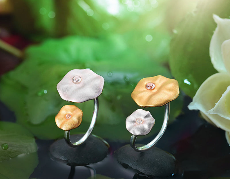 Lotus Leaf's Morning Dew Ring