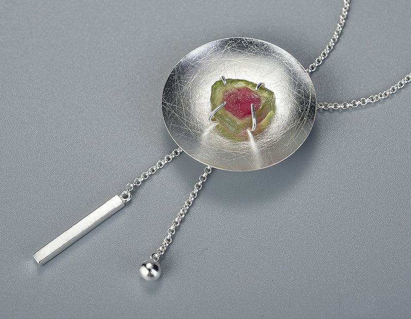 Raw Tourmaline Necklace