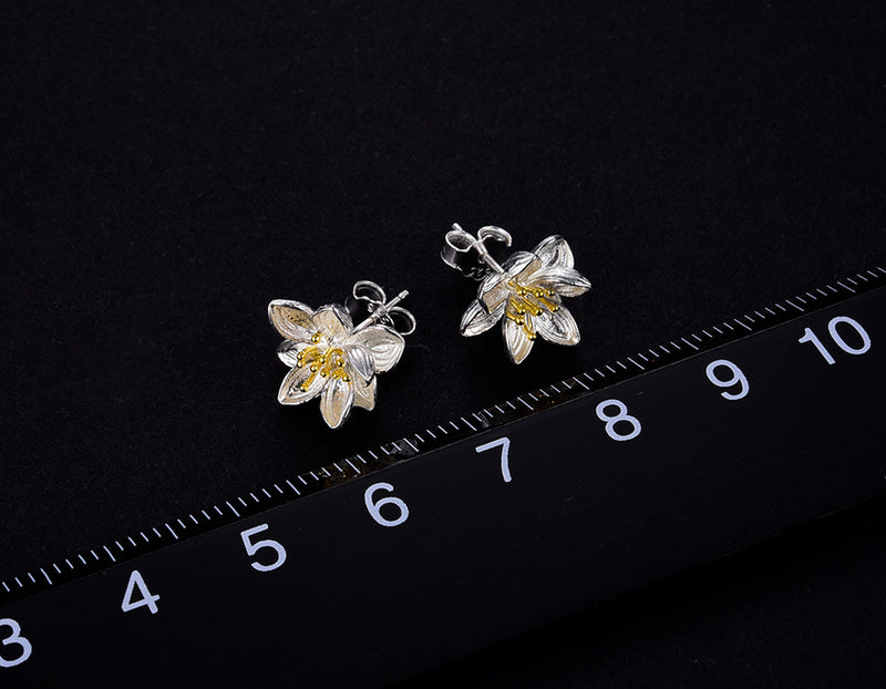 Lotus Whispers Stud Earrings