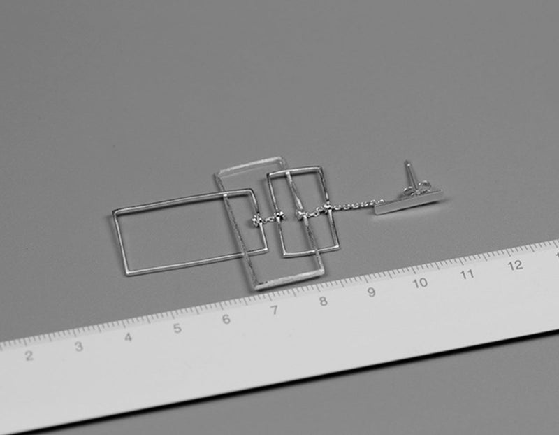 Tri-Rectangular Earring